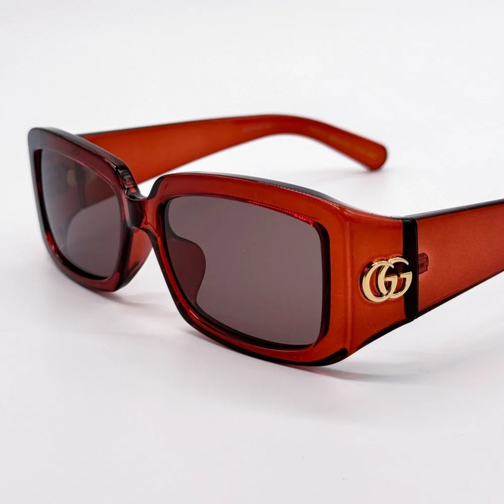 NEW GUCCI GG1403SK 003 SQUARE RED GREY WOMEN SUNGLASSES GUCCI